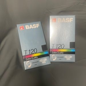 NWT Two T120 Blank VHS Tapes